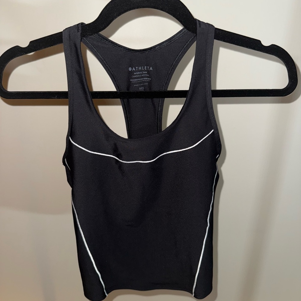 Athleta Black & White Racerback Tank